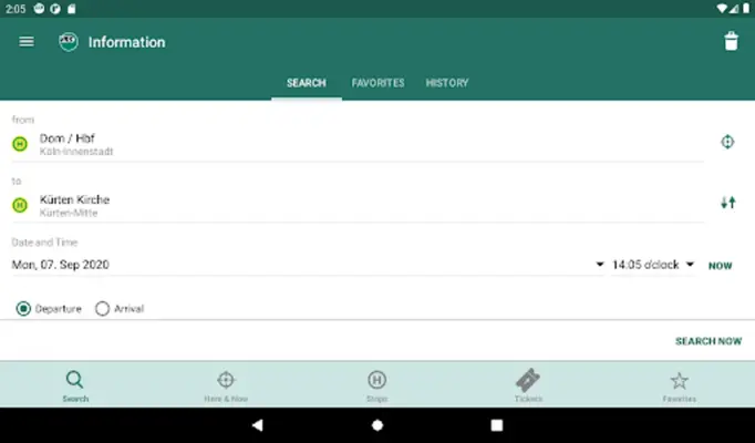 VRS Auskunft android App screenshot 15