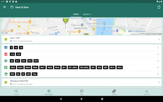 VRS Auskunft android App screenshot 2