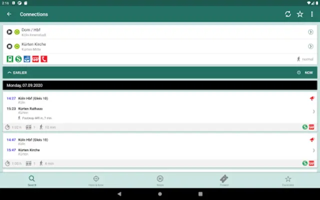 VRS Auskunft android App screenshot 6