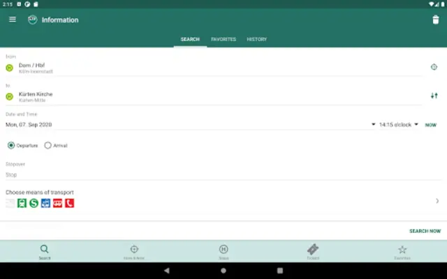 VRS Auskunft android App screenshot 7